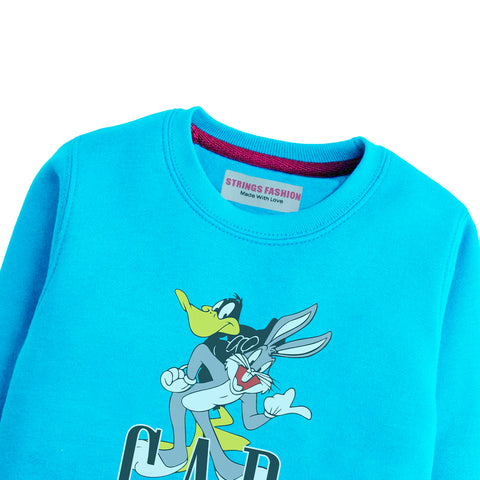 GAP Sky Blue Color Boys TERYY FABRIC Sweat-Shirt