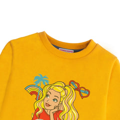 BARBIE GIRLS ORANGE SHADE FLEECE SWEAT-SHIRT