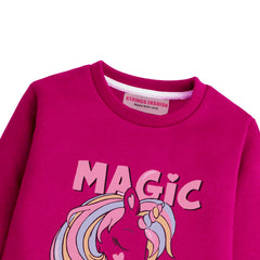 MAGIC RED GIRLS LONG SLEEVE SWEAT-SHIRT