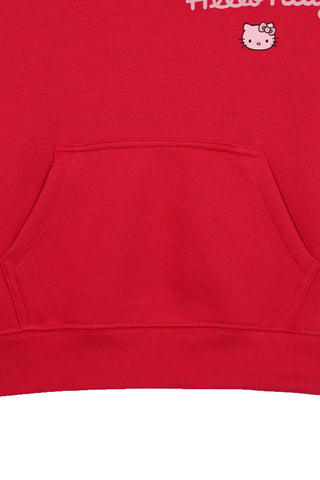 HELLO KITTY  RED GIRLS FLEECE HOODIE