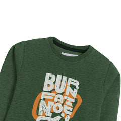 BURN FOR FAT BOY SWEAT-SHIRT ARMY COLOR