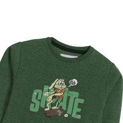 SKATE BUNNY SWEAT-SHIRT ARMY COLOR