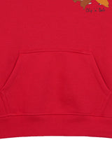 CHIP & DALE RED GIRLFS FLEEZE HOODIE