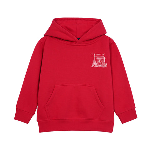 TREASURES RED BOYS FLEECE HOODIE