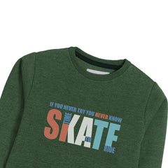 SKATE SWEAT-SHIRT ARMY COLOR