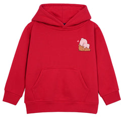 MILK & MOCHA RED FLEECE GIRLS HOODIE