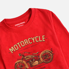 DIGITAL PRINTED VINTAGE BIKE 2 FEISTA BOYS LONG SLEEVE T.SHIRT
