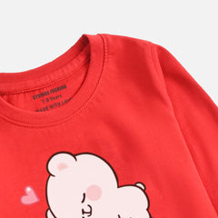 MILK & MOCHA JUNIOR FEISTA COLOR GIRLS LONG SLEEVE T-SHIRT