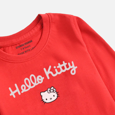 HELLO KITTY JUNIOR FEISTA COLOR GIRLS LONG SLEEVE T-SHIRT