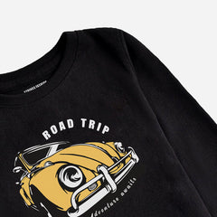 Digital Printed Road Trip Car Junior Boys Long Sleeve T.Shirt