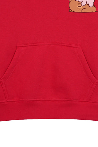 MILK & MOCHA RED FLEECE GIRLS HOODIE