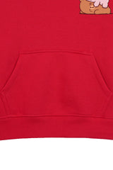 MILK & MOCHA RED FLEECE GIRLS HOODIE