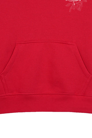 SPARROW RED GIRLS FLEECE HOODIE