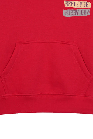 FIND THE BEAUTY RED GIRLS HOODIE