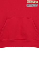 FIND THE BEAUTY RED GIRLS HOODIE