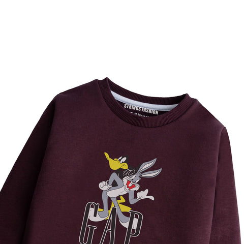 Gap junior Maroon Color Boys Long Sleeve Sweat-Shirt