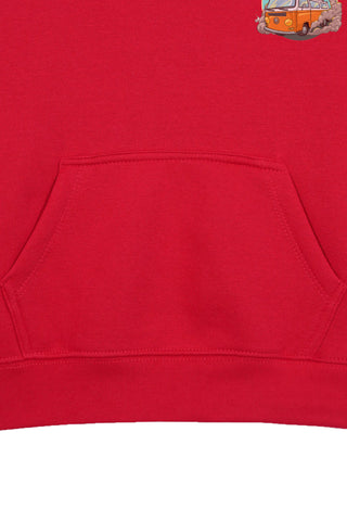 HELLO SUNSHINE RED BOYS FLEECE HOODIE