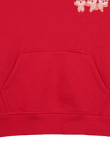 I'M SO CUTE RED GIRLS FLEECE HOODIE