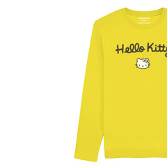 DIGITAL PRINTED HELLO KITTY JUNIOR BLAZING YELLOW COLOR GIRLS LONG SLEEVE T.SHIRT