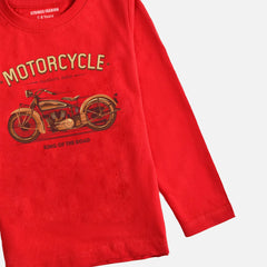 DIGITAL PRINTED VINTAGE BIKE 2 FEISTA BOYS LONG SLEEVE T.SHIRT