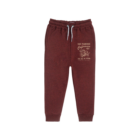 SAN FRANCISCO JUNIOR BURGUNDY BOY FLEESE TRACK SUIT