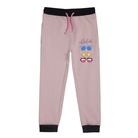 CHILLUM PINK COLOR GIRLS TERRY TRACK SUIT