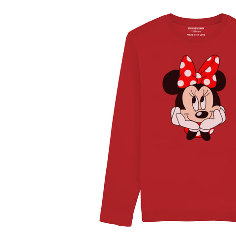 MINNIE 2 JUNIOR FEIRY RED COLOR GIRLS LONG SLEEVE T-SHIRT