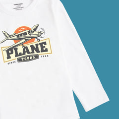 Digital Printed Plane Junior Sleeve T.Shirt
