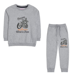 THERAPY JUNIOR BOY GREY HEADER TRACK SUIT