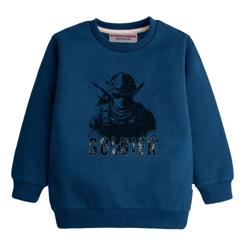 SOLDIER NAVY BOYS LONG SLEEVE SWEAT-SHIRT