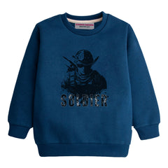SOLDIER NAVY BOYS LONG SLEEVE SWEAT-SHIRT