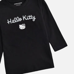 Digital Printed Hello Kitty Junior Girls Long Sleeve T.Shirt