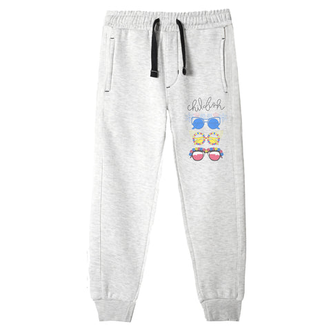 CHILLUM JUNIOR GIRLS OATMEAL COLOR FLEECE TRACK SUIT