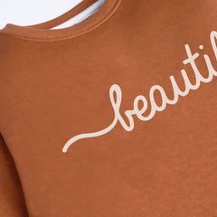 BEAUTIFUL LIGHT BROWN GIRLS LONG SLEEVE SWEAT-SHIRT