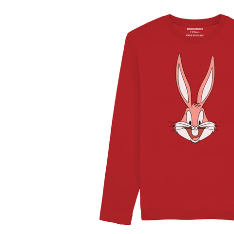 BUG BUNNY JUNIOR FEIRY RED COLOR GIRLS LONG SLEEVE T-SHIRT