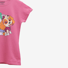 PAW JUNIOR PINK GIRLS T.SHIRT