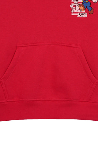SUPER MARIO RED BOYS FLEECE HOODIE
