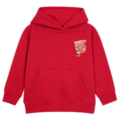 POPEYE RED BOYS FLEECE HOODIE