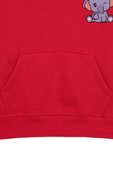 BABY ELEPHANT RED GIRLS HOODIE