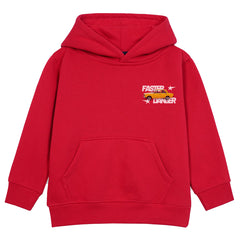 FASTER DANGER RED BOYS FLEECE HOODIE