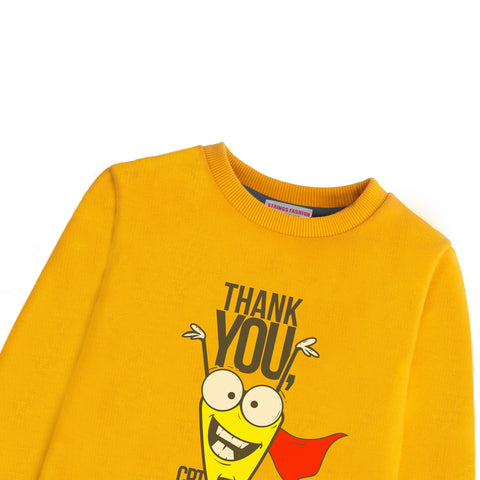 PRINTED CPT.OBVIOUS FLEECE SWEATSHIRT