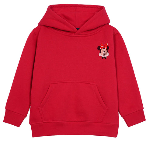 MINNIE RED GIRLS FLEECE HOODIE