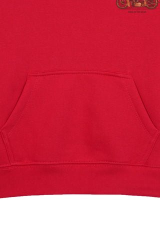 MOTORCYCLE RED BOYS FLEECE HOODIE
