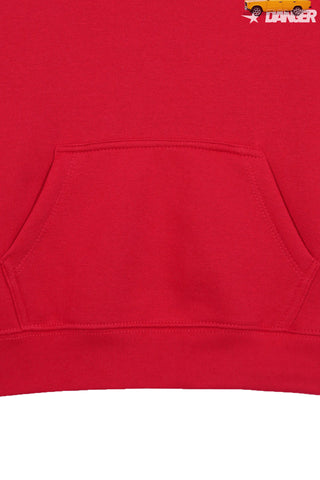 FASTER DANGER RED BOYS FLEECE HOODIE