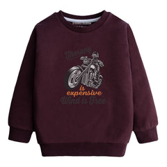 THERAPY JUNIOR MEHROON COLOR BOYS LONG SLEEVE SWEAT-SHIRT