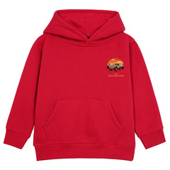 THE ADVENTURE RED BOYS FLEECE HOODIE
