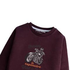 THERAPY JUNIOR MEHROON COLOR BOYS LONG SLEEVE SWEAT-SHIRT