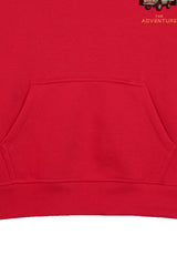 THE ADVENTURE RED BOYS FLEECE HOODIE