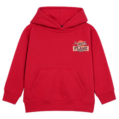 PLANE RED BOYS FLEECE HOODIE