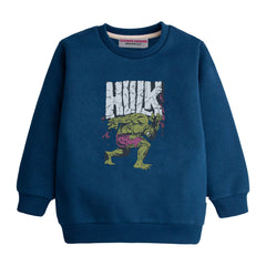 HULK NAVY BOYS LONG SLEEVE SWEAT-SHIRT